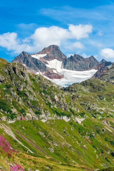 Steingletcher and Steinsee nearby Sustenpass — Zdjęcie stockowe